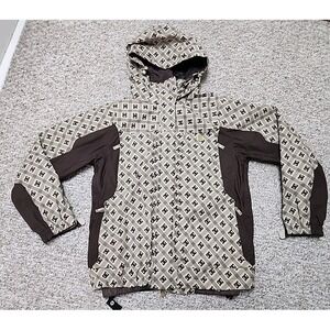 DC Exotek 5000 Series Hooded Full Zip Heavy Ski Snowboarding Jacket AOP Medium